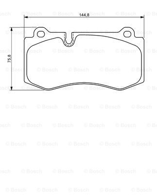 Передні тормозні колодки 0986494167 Bosch