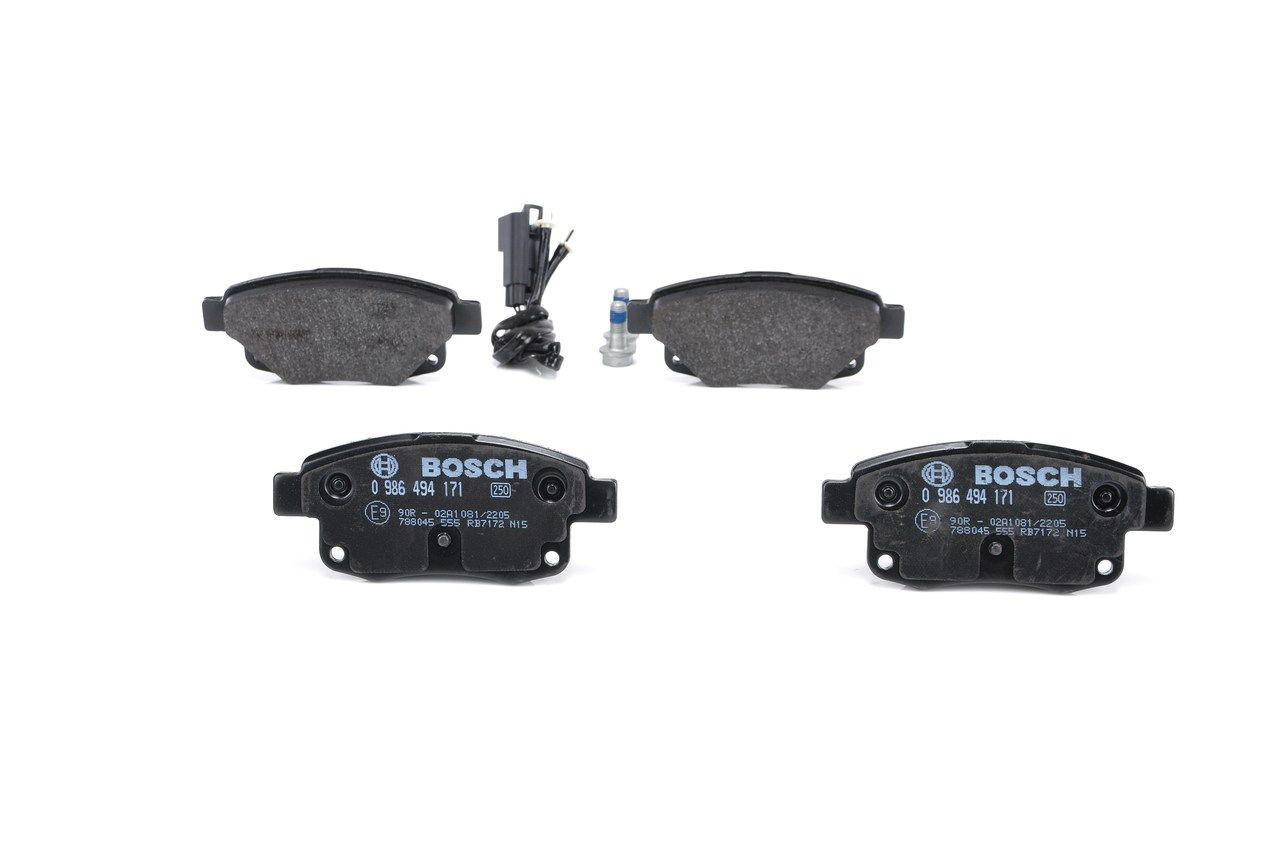 Задні гальмівні колодки Bosch 0986494171 ціна, від 21.94 USD