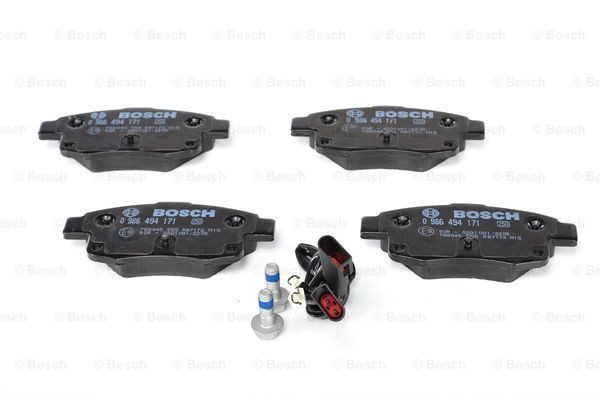 Задні гальмівні колодки 0986494171 Bosch