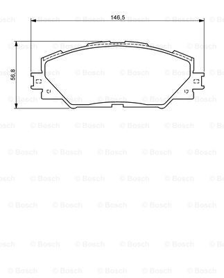 Купити 0986494174 Bosch Колодки гальмівні передні, дискові