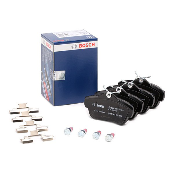 0986494192 Bosch Колодки гальмівні задні, дискові