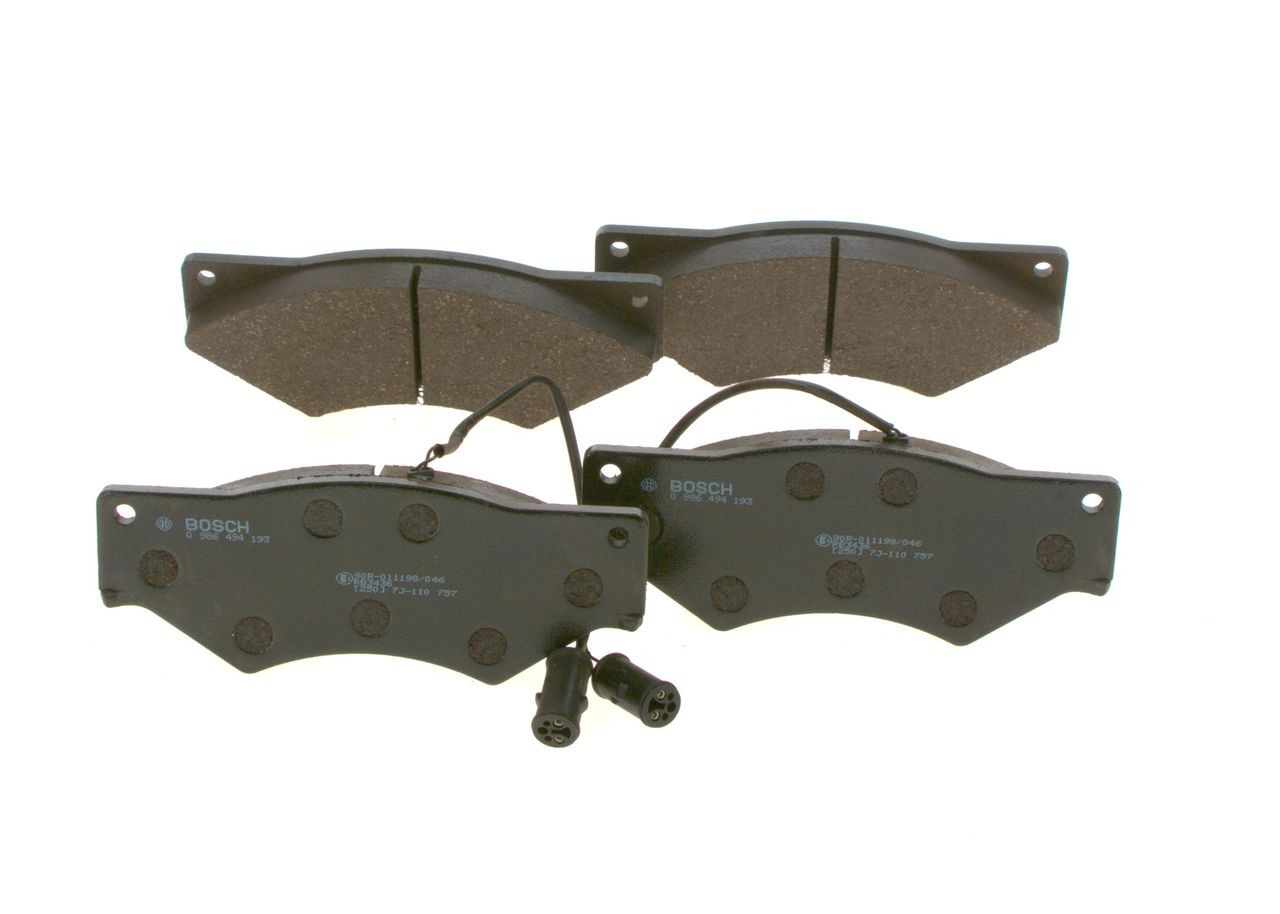0986494193 Bosch Передні гальмівні колодки