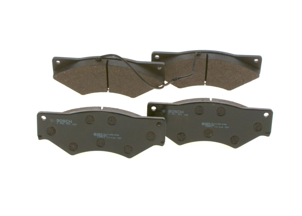 Передні тормозні колодки 0986494193 Bosch