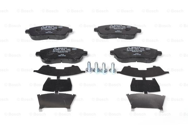 Купити 0986494195 Bosch Колодки гальмівні передні, дискові