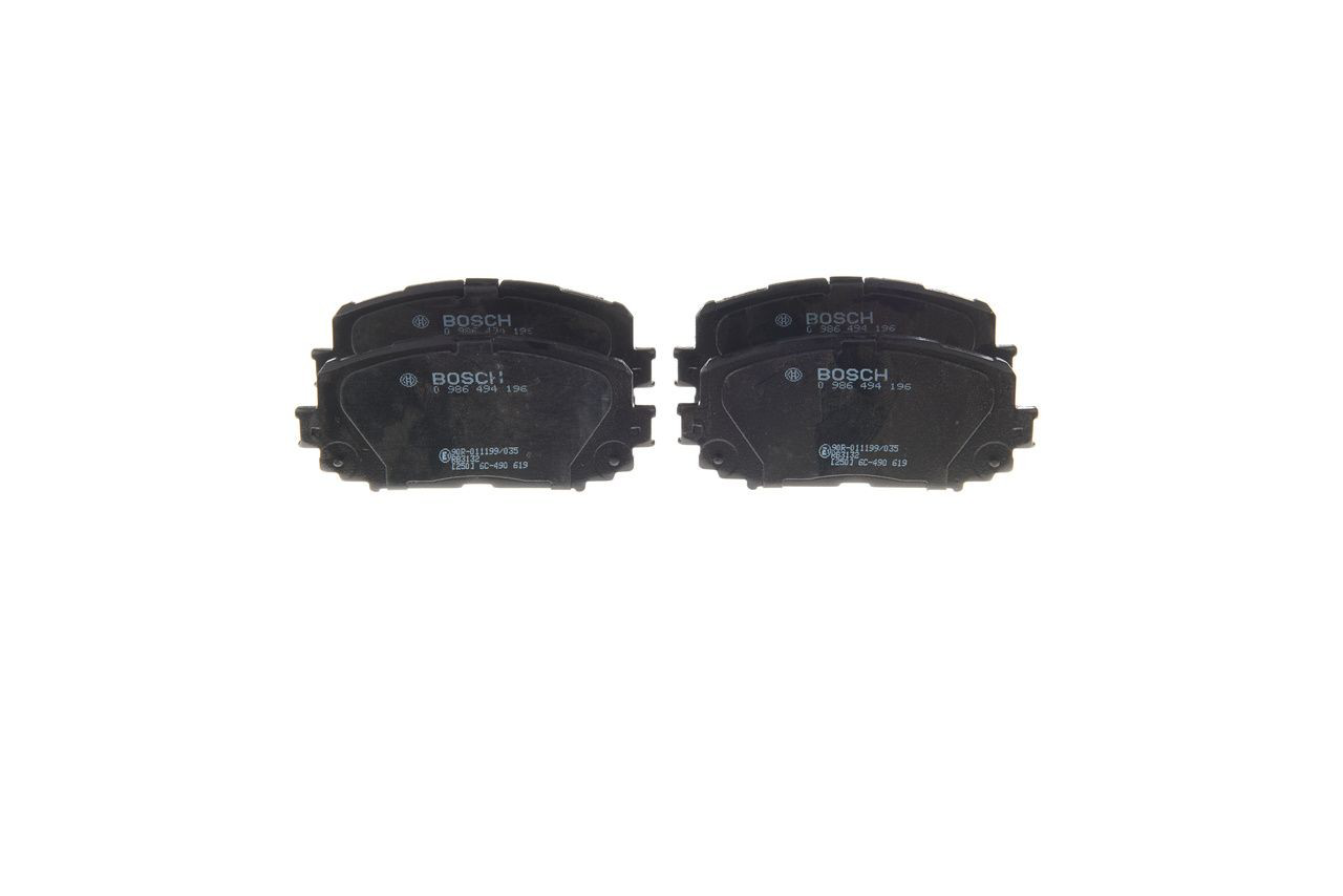 Передні тормозні колодки 0986494196 Bosch