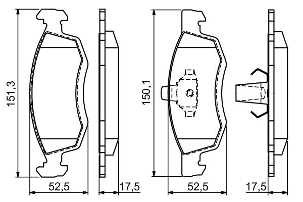 Тормозні колодки Bosch 0986494197