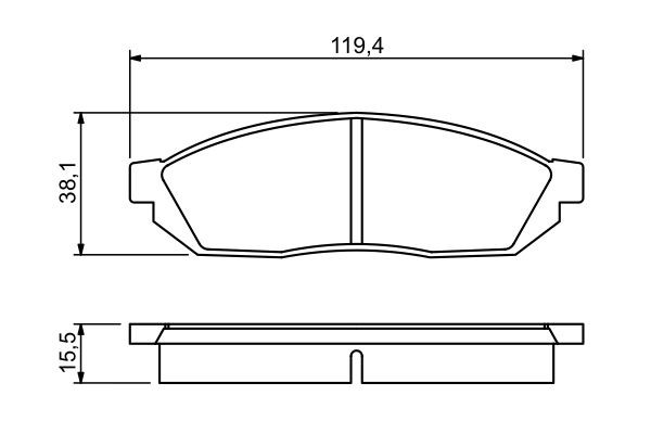 Гальмівні колодки Bosch 0986494208 ціна, від 13.72 USD