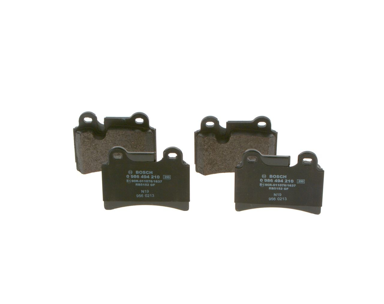 0986494210 Bosch Колодки гальмівні задні, дискові