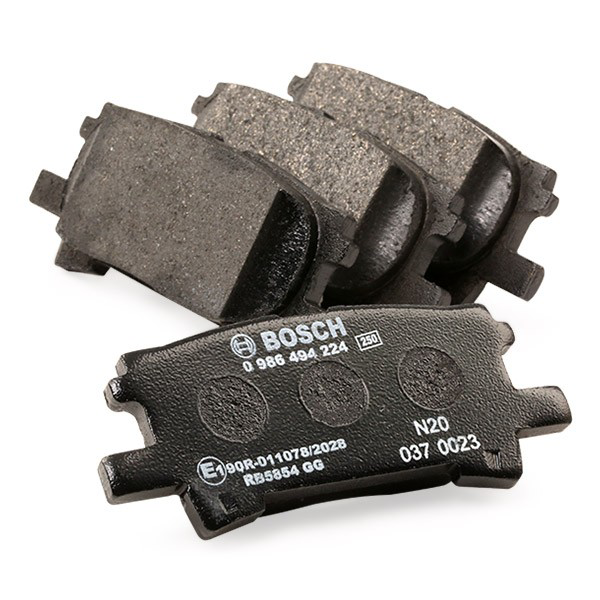 0986494224 Bosch Колодки гальмівні задні, дискові