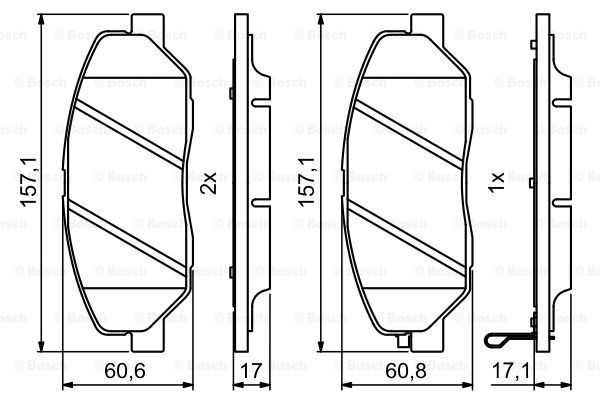 Тормозні колодки Bosch 0986494227