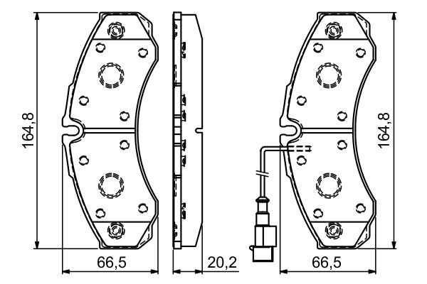 Купити 0986494239 Bosch Задні колодки