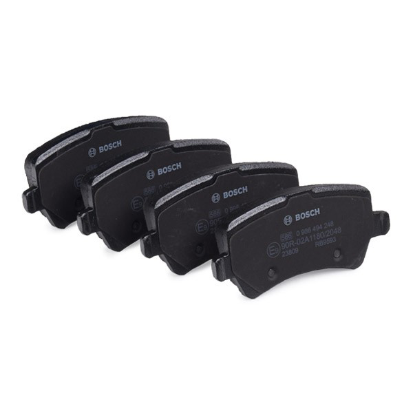 0986494248 Bosch Колодки гальмівні задні, дискові