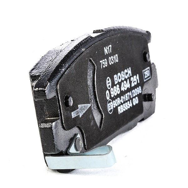 Задні гальмівні колодки 0986494251 Bosch