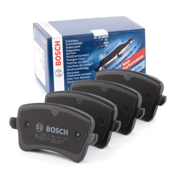 0986494254 Bosch Колодки гальмівні задні, дискові