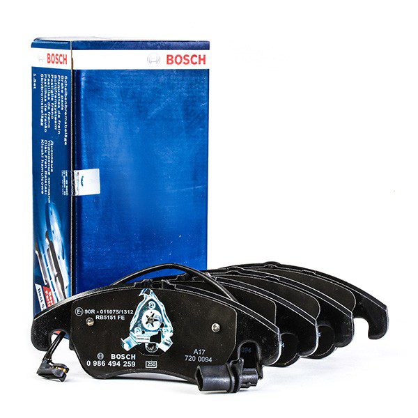 Купити 0986494259 Bosch Колодки гальмівні передні, дискові