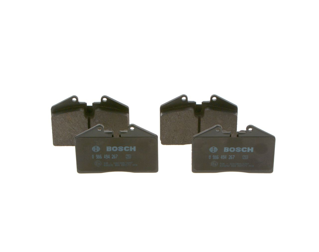 Задні гальмівні колодки Bosch 0986494267 ціна, від 37.77 USD