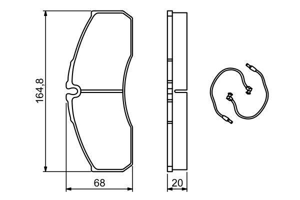 Купити 0986494273 Bosch Колодки гальмівні передні, дискові