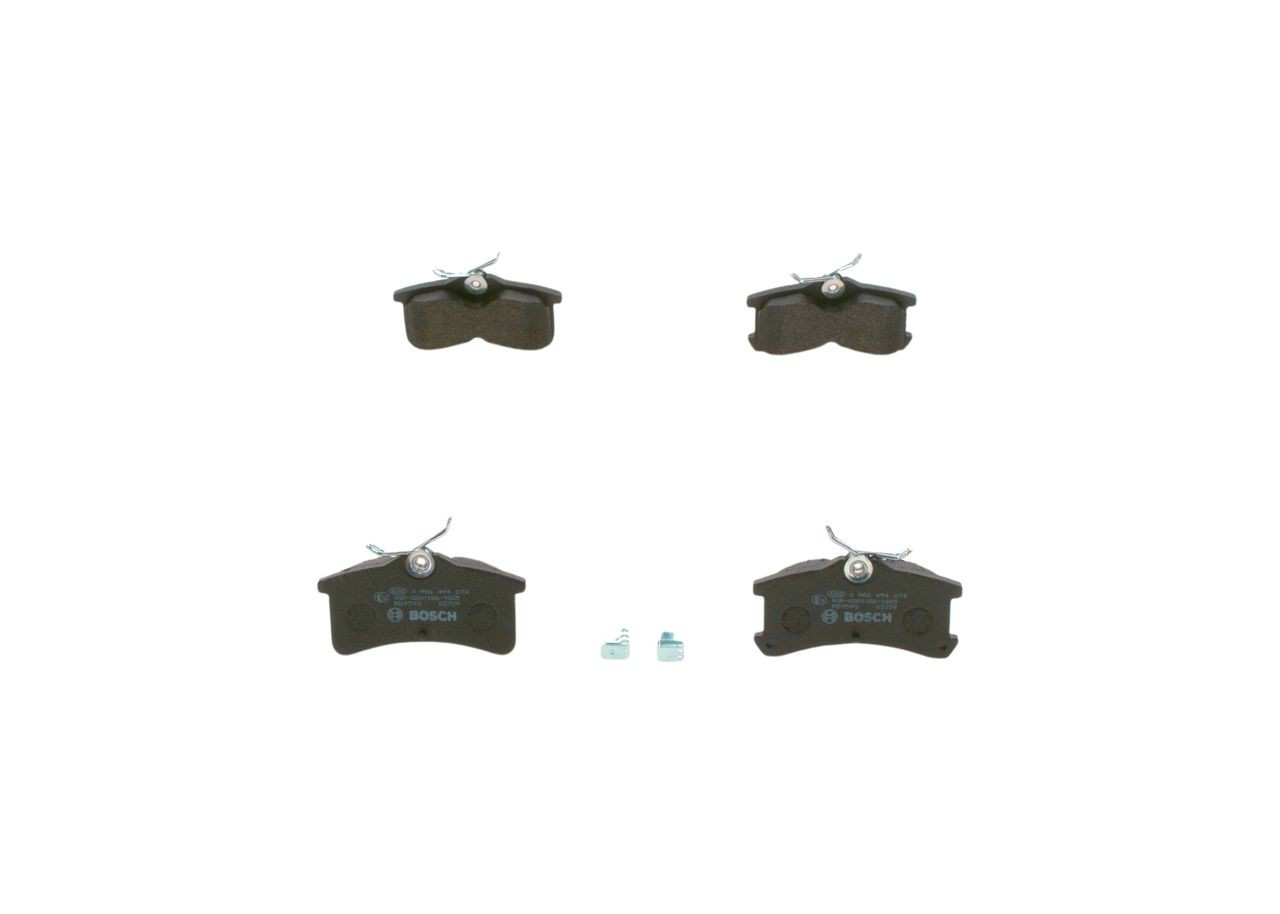 0986494274 Bosch Колодки гальмівні задні, дискові