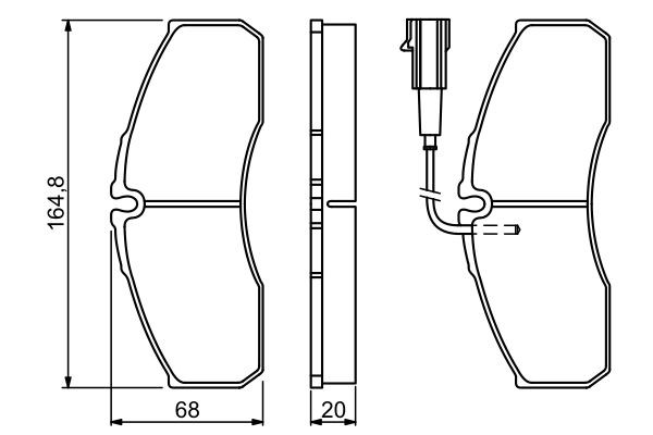 Гальмівні колодки Bosch 0986494278 ціна, від 29.24 USD