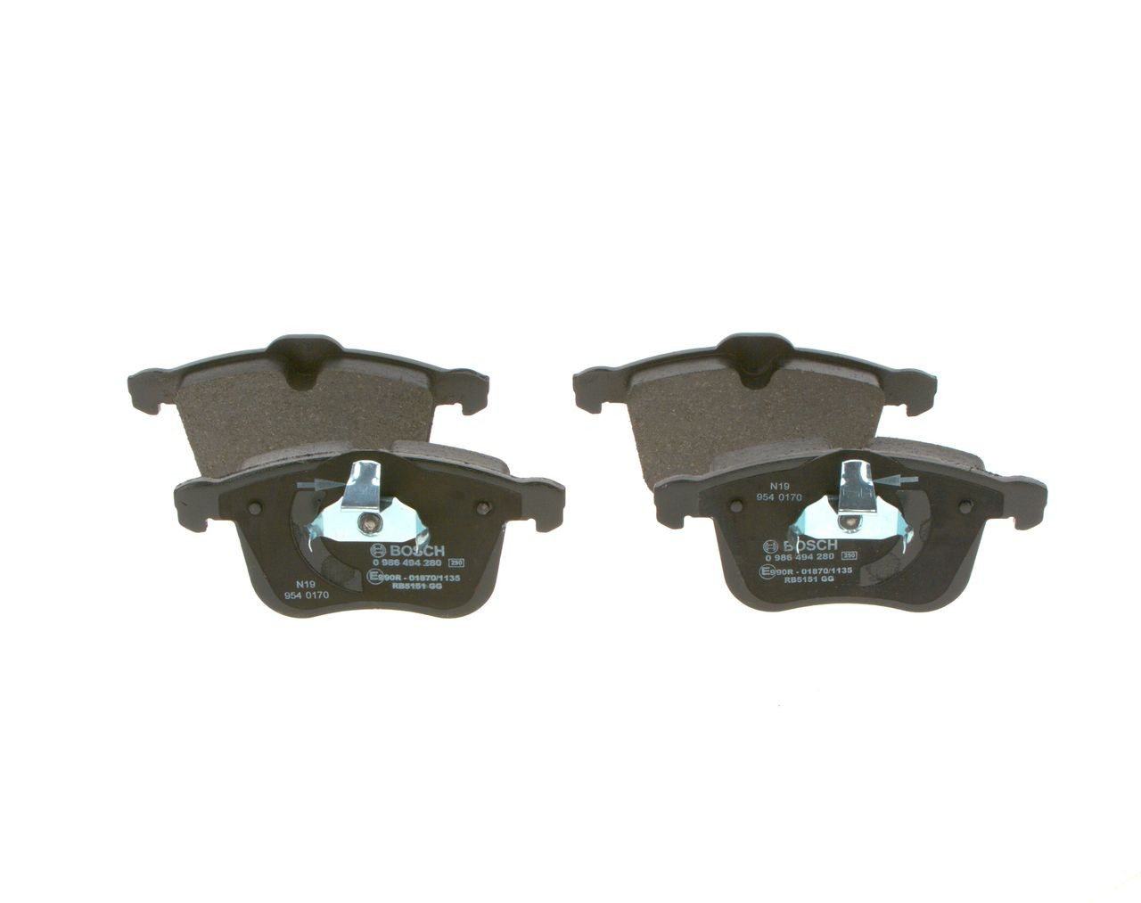 Передні тормозні колодки 0986494280 Bosch
