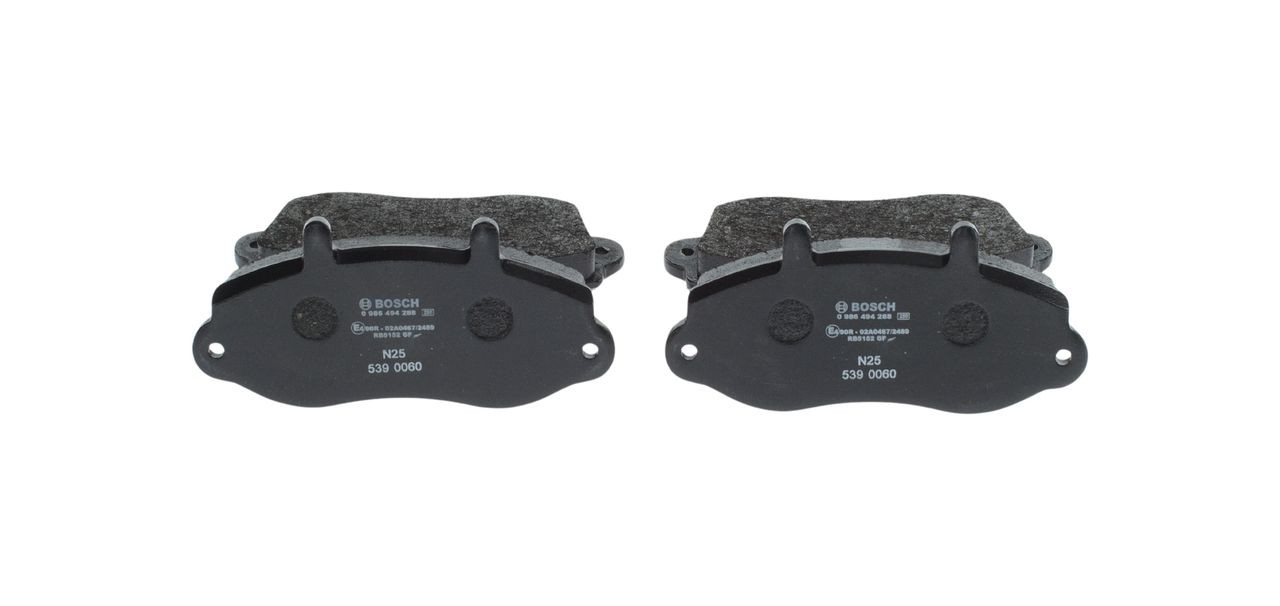 Передні тормозні колодки 0986494288 Bosch