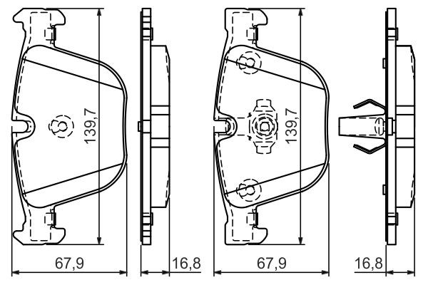 Купити 0986494294 Bosch Задні колодки