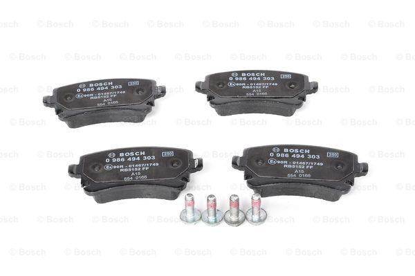 Купити 0986494303 Bosch Задні колодки