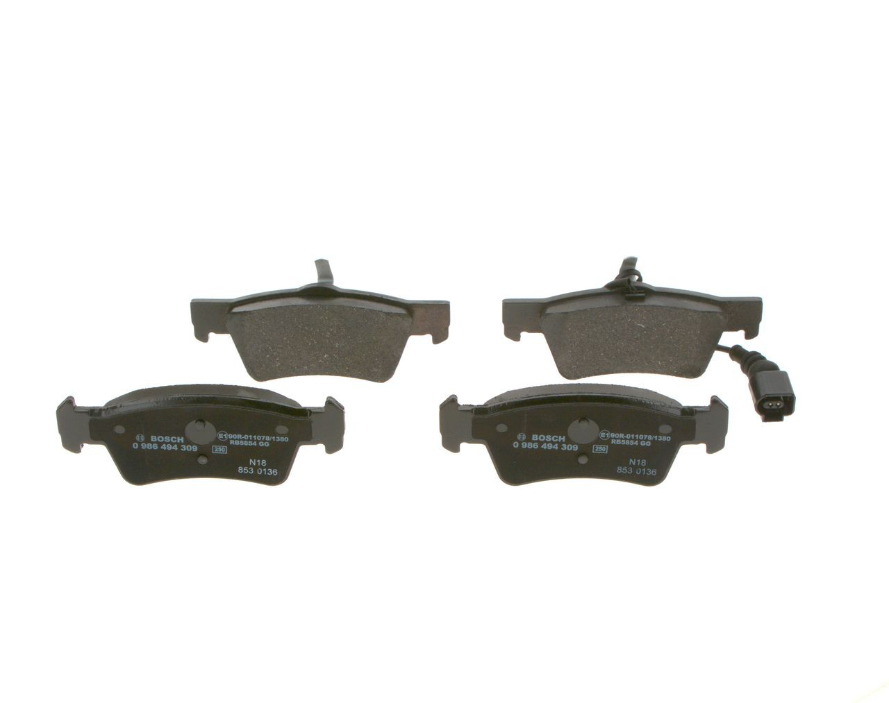 Купити 0986494309 Bosch Задні колодки