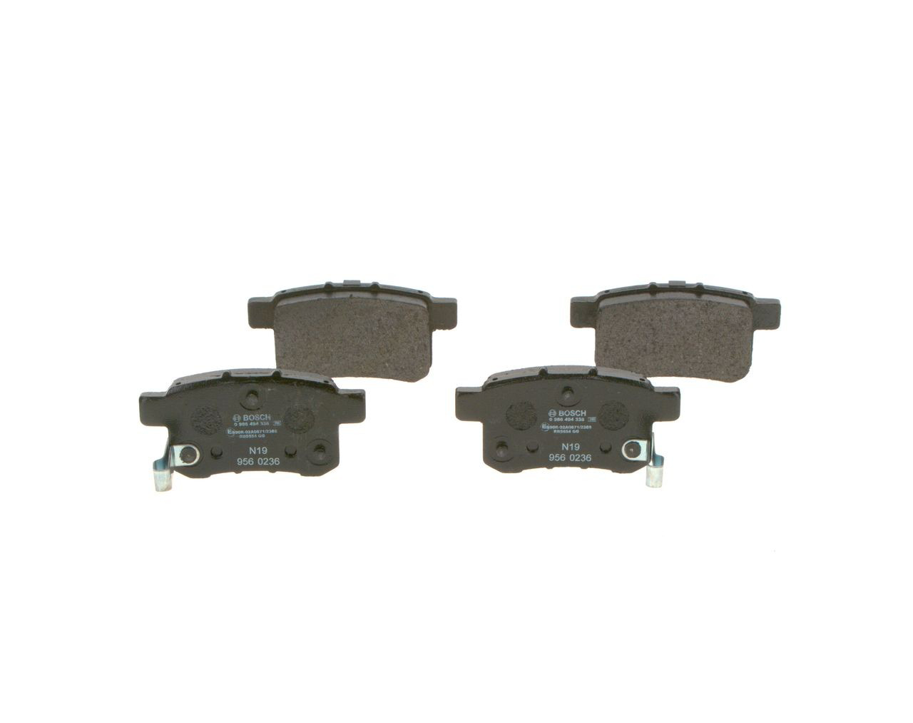 0986494338 Bosch Колодки гальмівні задні, дискові