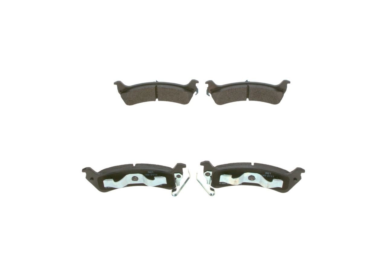 0986494348 Bosch Колодки гальмівні задні, дискові