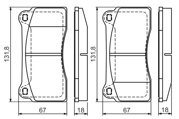 0986494353 Bosch Передні гальмівні колодки