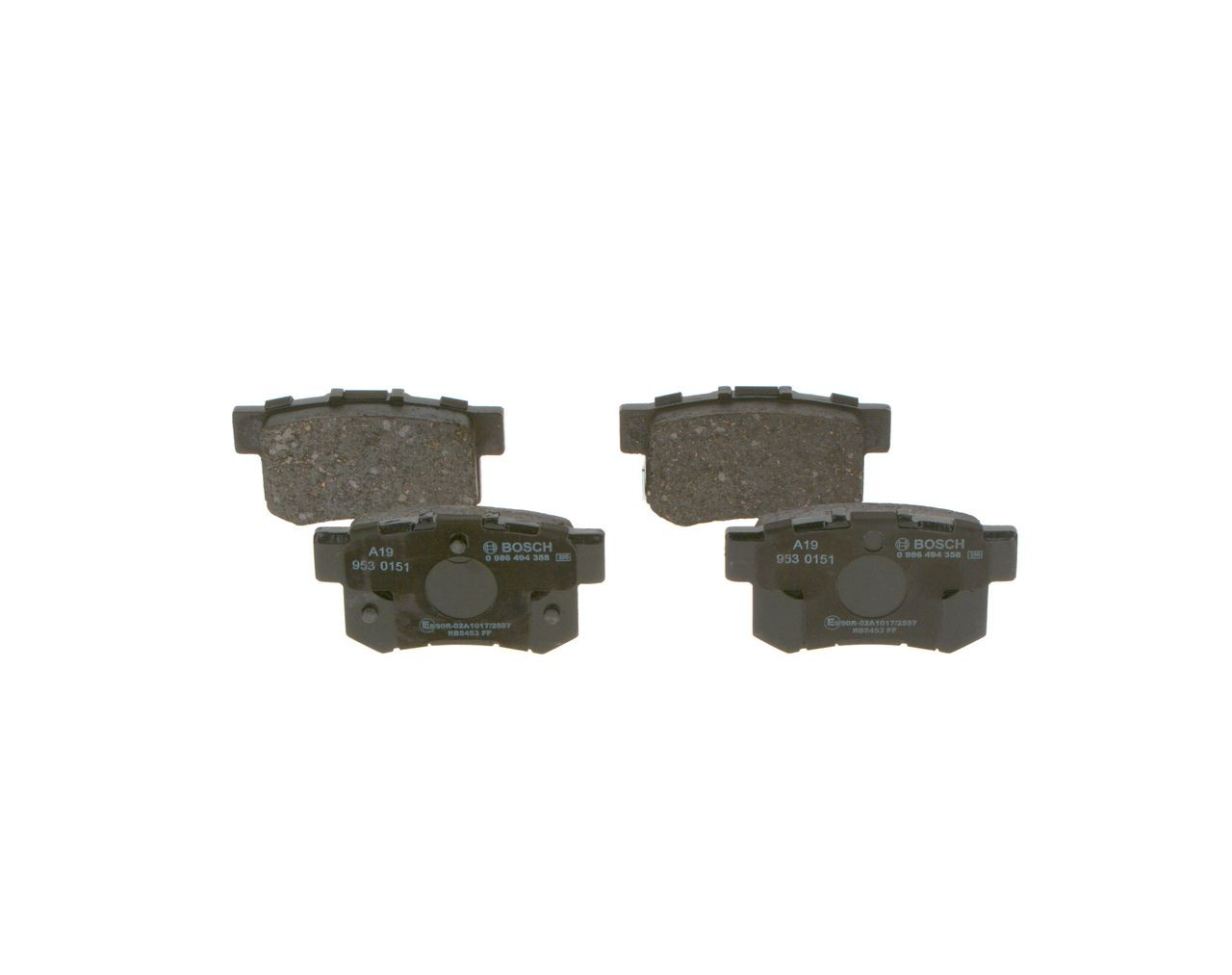Задні гальмівні колодки Bosch 0986494358 ціна, від 26.58 USD