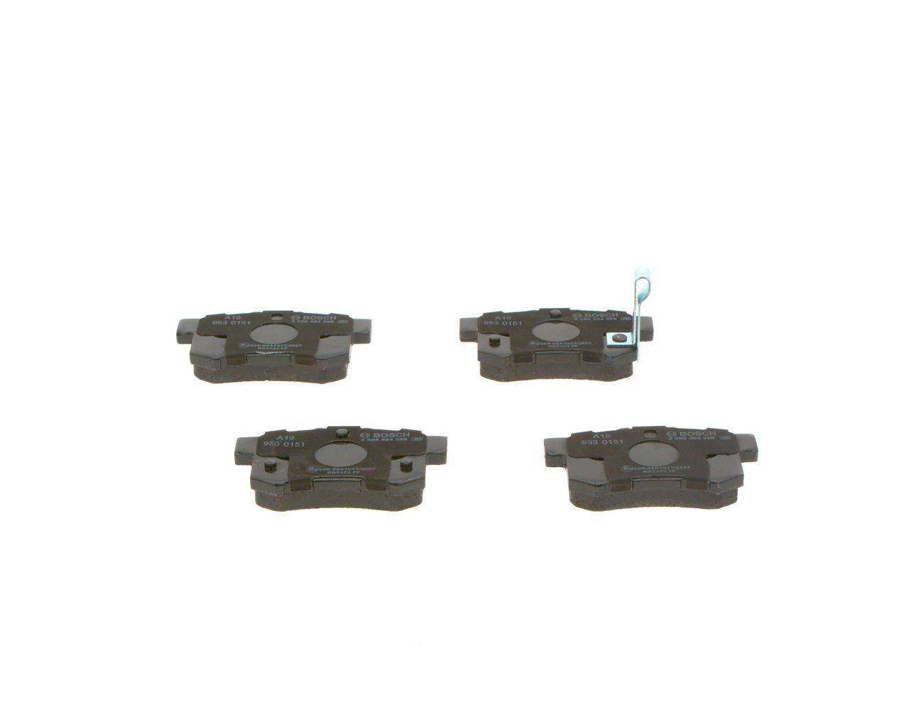 0986494358 Bosch Колодки гальмівні задні, дискові