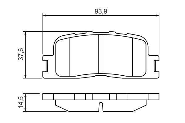Задні гальмівні колодки 0986494359 Bosch