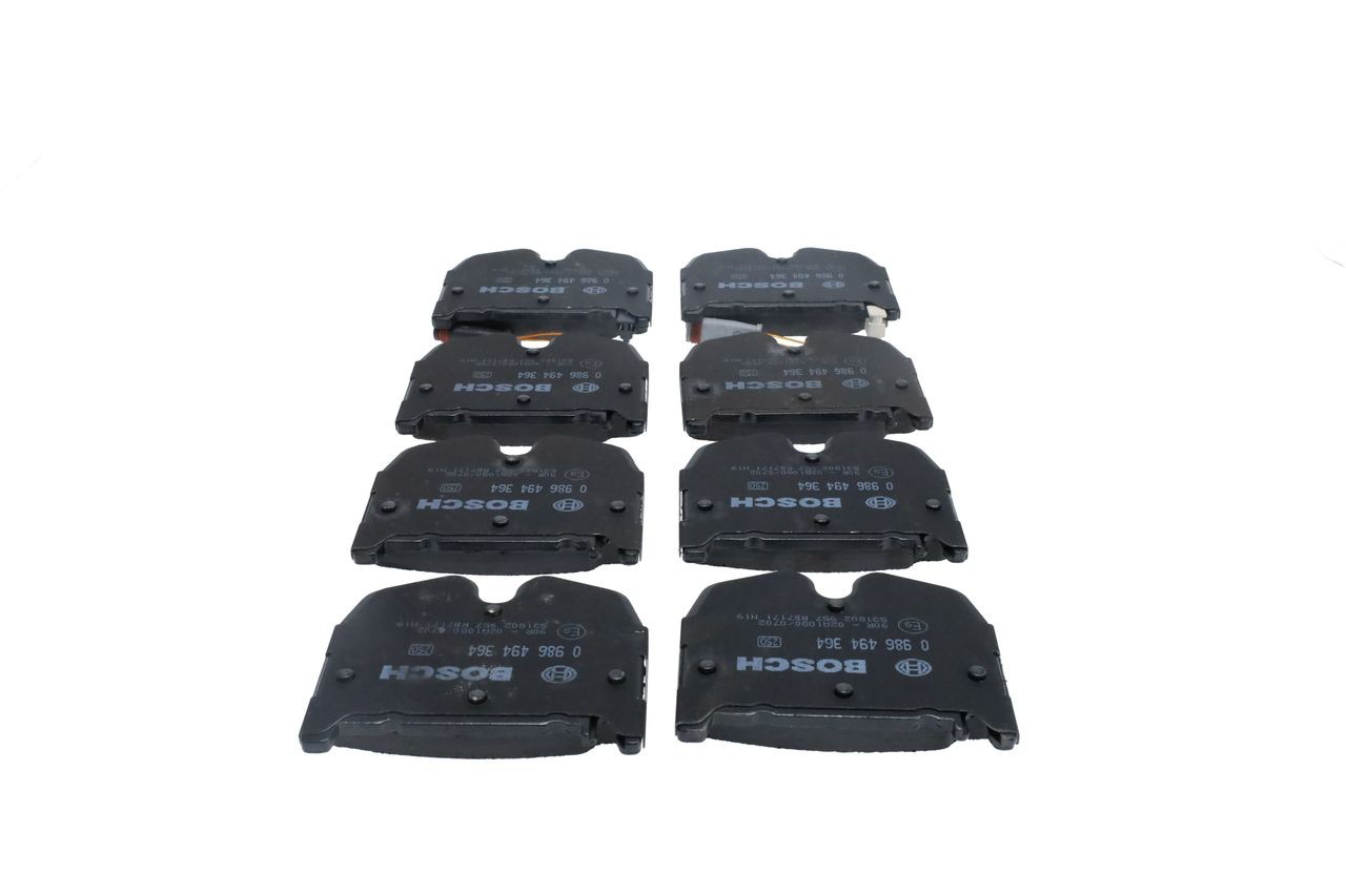 0986494364 Bosch Передні гальмівні колодки