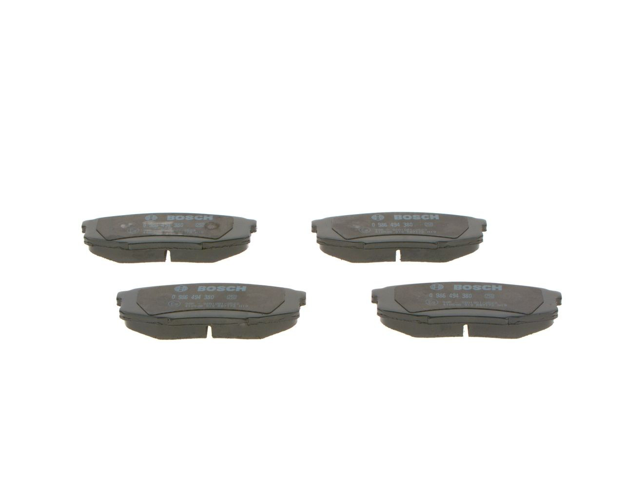 Задні гальмівні колодки Bosch 0986494380 ціна, від 27.48 USD