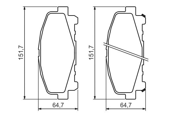 Передні тормозні колодки 0986494382 Bosch