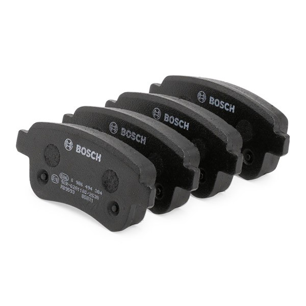 0986494384 Bosch Колодки гальмівні задні, дискові