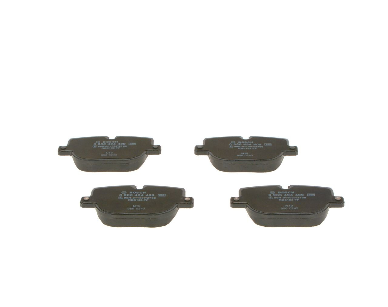Задні дискові колодки Bosch 0986494409
