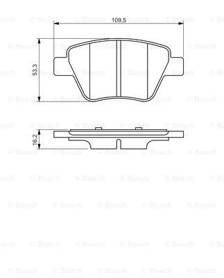 Купити 0986494416 Bosch Задні колодки