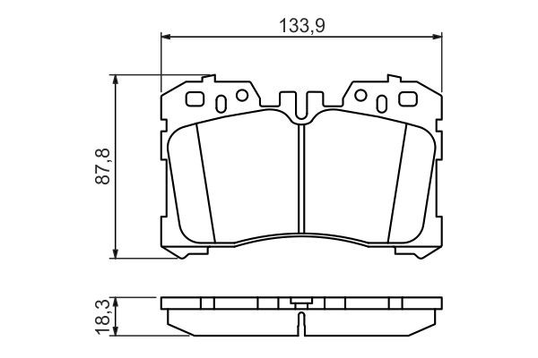 Купити 0986494423 Bosch Колодки гальмівні передні, дискові