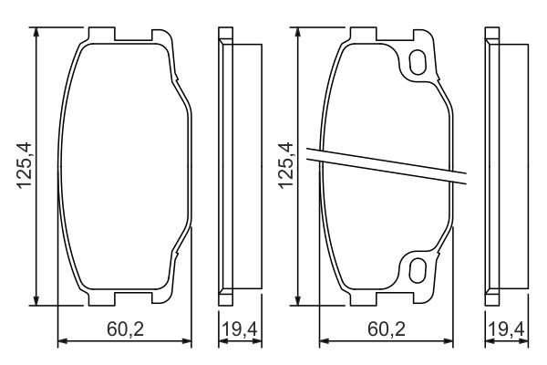 Купити 0986494442 Bosch Колодки гальмівні передні, дискові