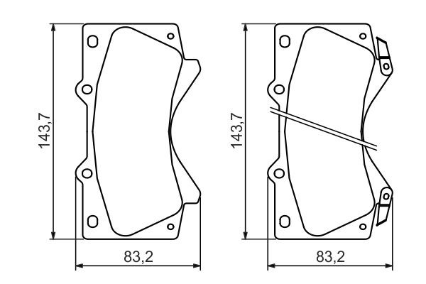 Тормозні колодки Bosch 0986494449