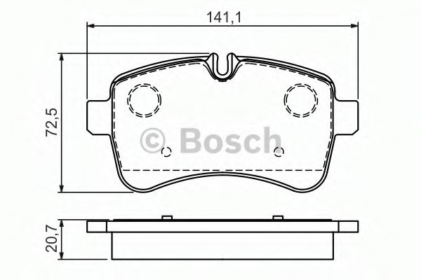 Купити 0986494460 Bosch Задні колодки