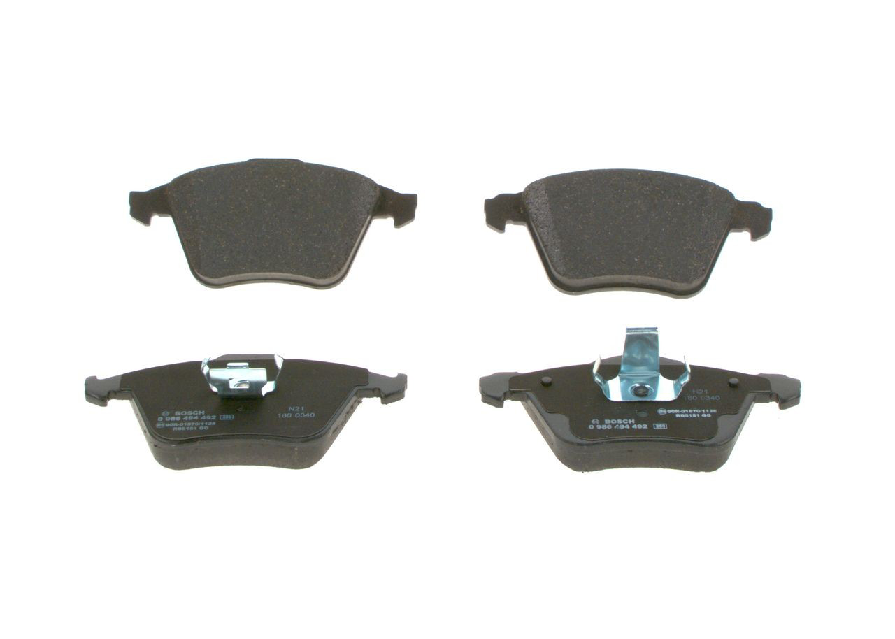 Передні тормозні колодки 0986494492 Bosch