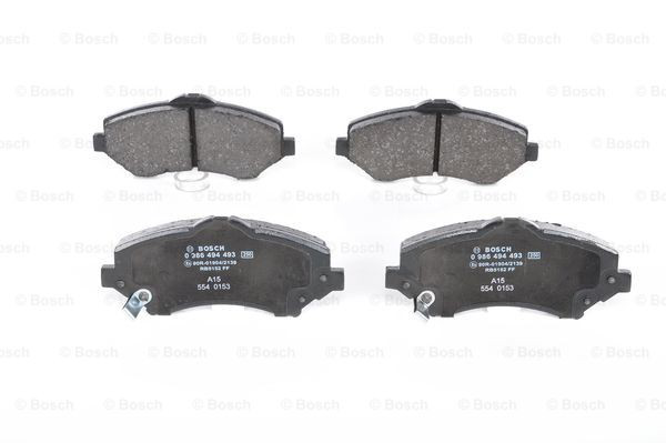 Передні тормозні колодки 0986494493 Bosch