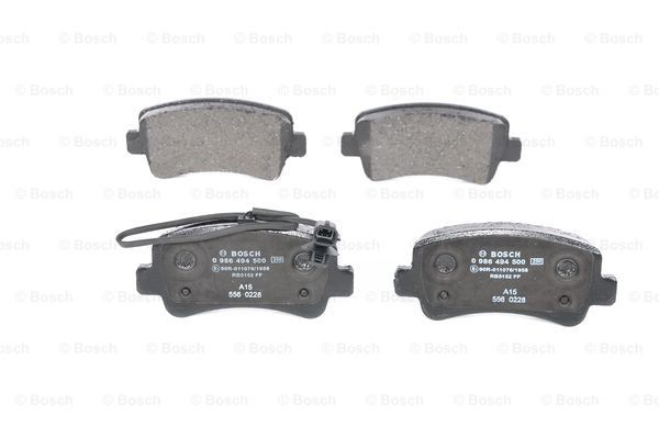 0986494500 Bosch Колодки гальмівні задні, дискові