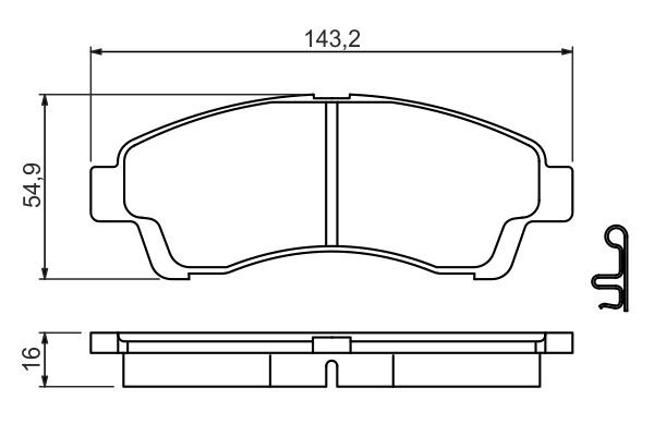 Купити UGY13328Z Mazda Колодки гальмівні передні, дискові