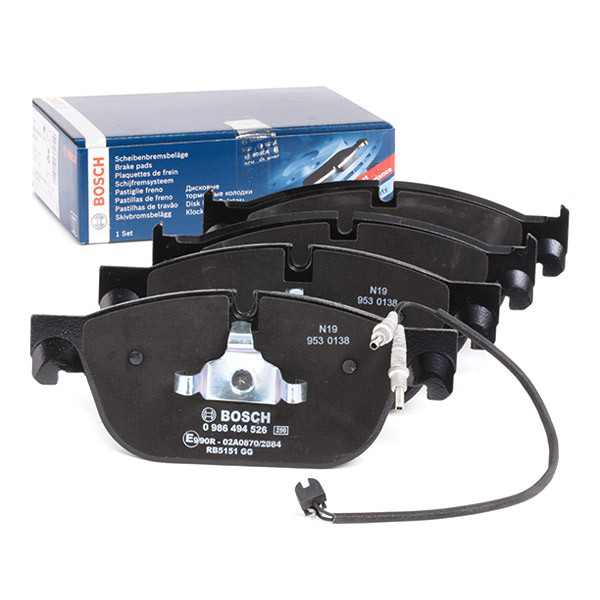Купити 0986494526 Bosch Колодки гальмівні передні, дискові