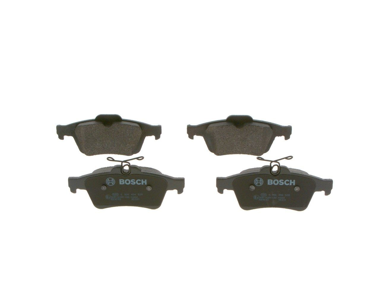 Задні гальмівні колодки Bosch 0986494528 ціна, від 27.23 USD